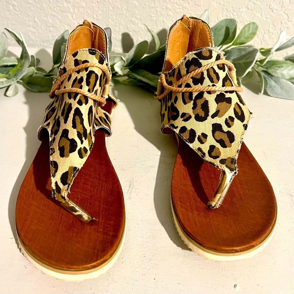Cheetah Print Sandal